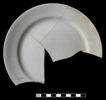 Plain ironstone plate.